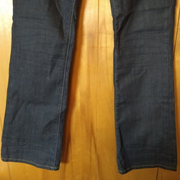 Vigoss Milan Boot Cut Juniors Size 7 Blue Jeans With Back Flap Pockets - Picture 3 of 6